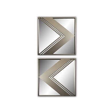 Set Of 2pcs Metal Wall Decorative Mirrors