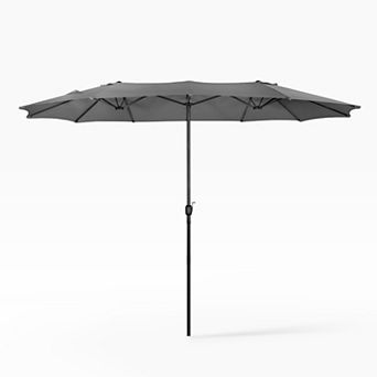 Westintrends Twin 15 X 9 Ft. Rectangular Market Oudoor/patio Umbrella