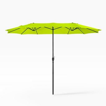 Westintrends Twin 15 X 9 Ft. Rectangular Market Oudoor/patio Umbrella
