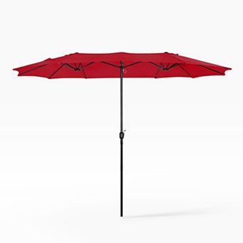 Westintrends Twin 15 X 9 Ft. Rectangular Market Oudoor/patio Umbrella