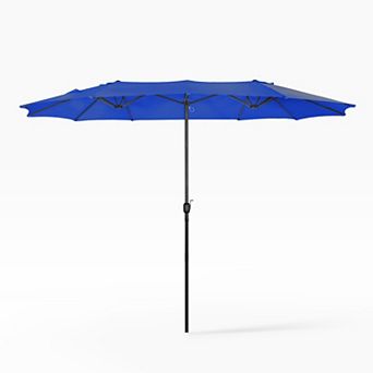 Westintrends Twin 15 X 9 Ft. Rectangular Market Oudoor/patio Umbrella