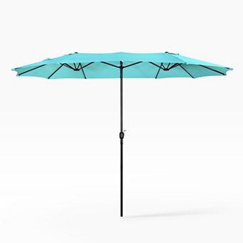 Westintrends Twin 15 X 9 Ft. Rectangular Market Oudoor/patio Umbrella
