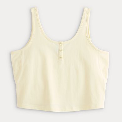 Women's FLX Heavy Weight Jersey Henley Tank Top