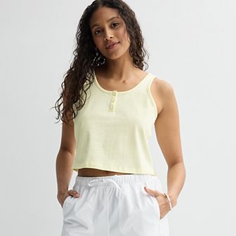 Women's FLX Heavyweight Jersey Henley Tank Top
