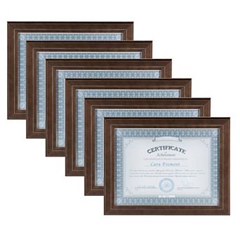 Kieva Wood Document Frame 6 pc Set