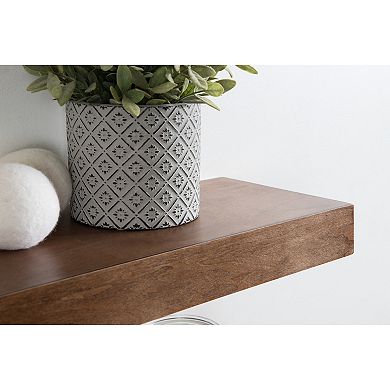 Havlock 18", 2 Piece Wood Floating Shelves