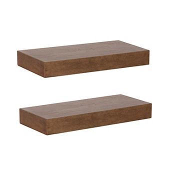 Havlock 18", 2 pc Wood Floating Shelves