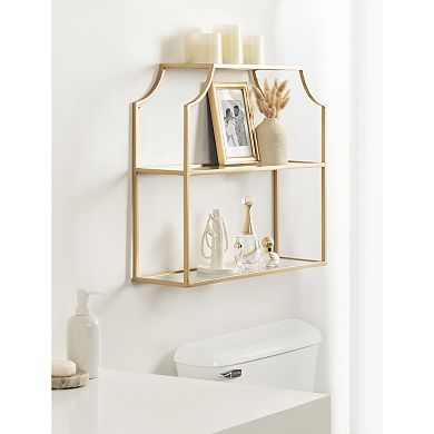 Ciel 24x20 Tiered Wall Shelf