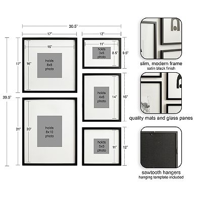 Galley Wood Wall Matted Frame Set