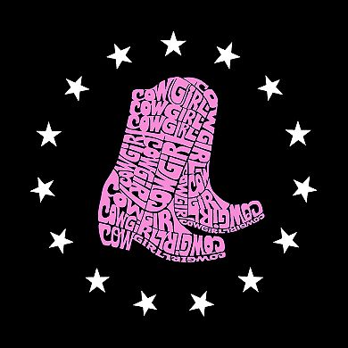 Cowgirl Boots - Women's Word Art Crewneck Sweatshirt