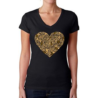 Fall Vibes - Women's Word Art V-neck T-shirt