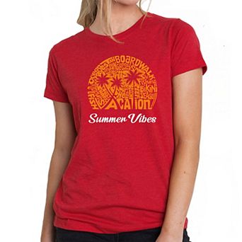 Summer Vibes - Women's Premium Blend Word Art T-shirt