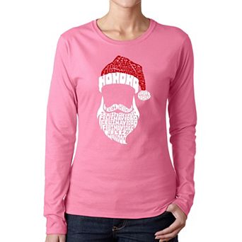 Feliz Navidad Santa Claus - Women's Word Art Long Sleeve T-shirt