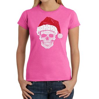 Santa Skull - Women's Word Art T-shirt