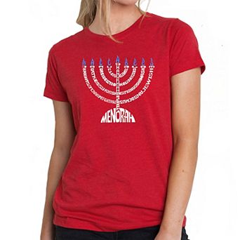 Menorah - Women's Premium Blend Word Art T-shirt