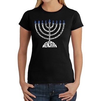 Menorah - Women's Word Art T-shirt