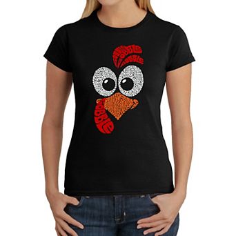 Turkey Face - Women's Word Art T-shirt