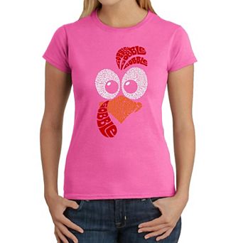 Turkey Face - Women's Word Art T-shirt