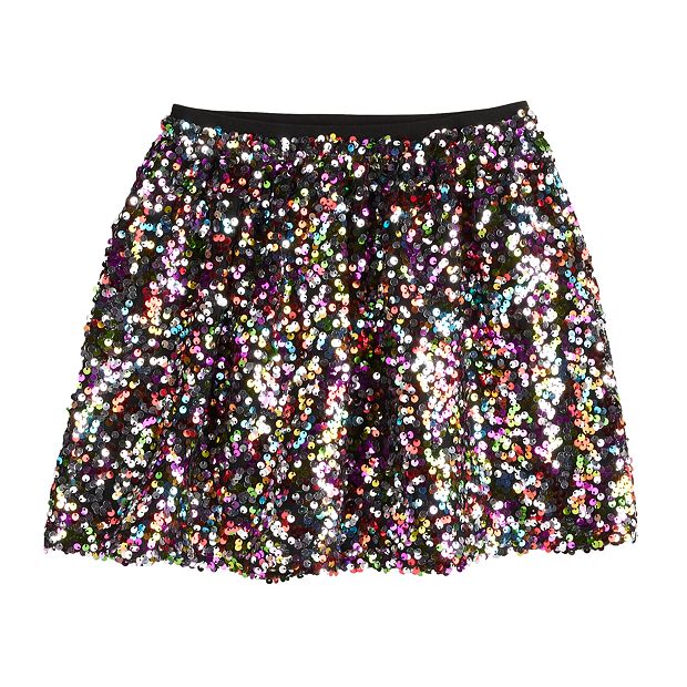 Girls 4 12 Jumping Beans Sequin Skirt