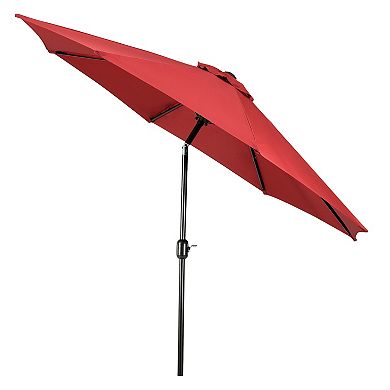 Westintrends 9 Ft. Outdoor/patio Umbrella With 50 Lbs. Concrete Weight Base