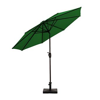 Westintrends 9 Ft. Outdoor/patio Umbrella With 50 Lbs. Concrete Weight Base