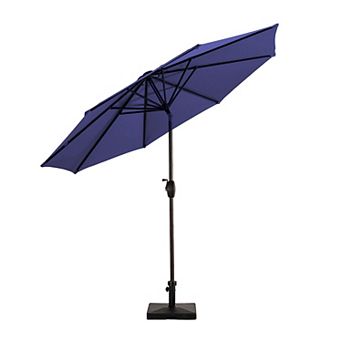 Westintrends 9 Ft. Outdoor/patio Umbrella With 50 Lbs. Concrete Weight Base