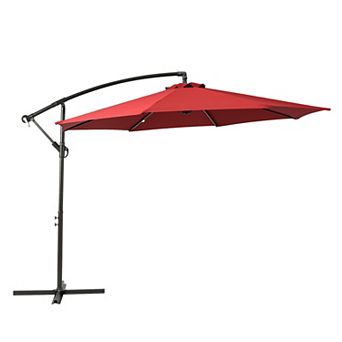 10 ft. Outdoor / Patio Cantilever Hanging Umbrella