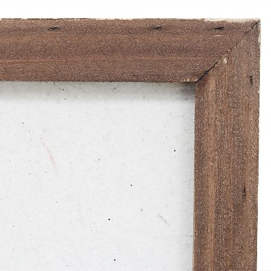 Parisloft Merry Christmas Wood Framed Wall Sign