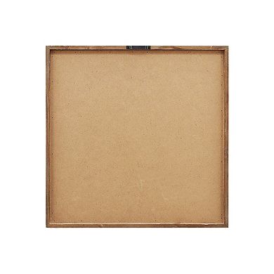 Parisloft Merry Christmas Wood Framed Wall Sign