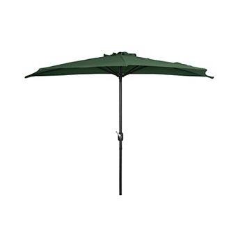 Westintrends 9 Ft. Aluminum Half Market Patio Umbrella