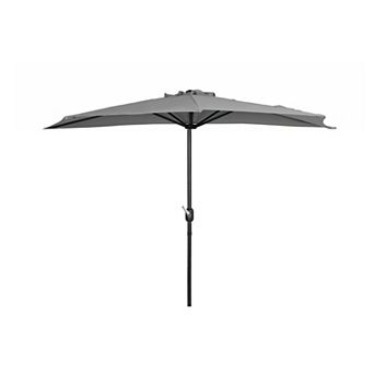 Westintrends 9 Ft. Aluminum Half Market Patio Umbrella