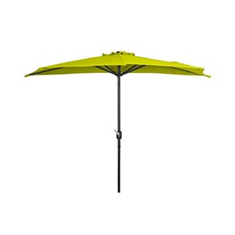 Westintrends 9 Ft. Aluminum Half Market Patio Umbrella