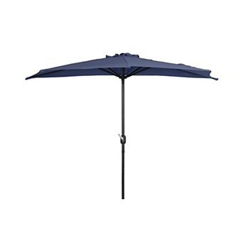 Westintrends 9 Ft. Aluminum Half Market Patio Umbrella