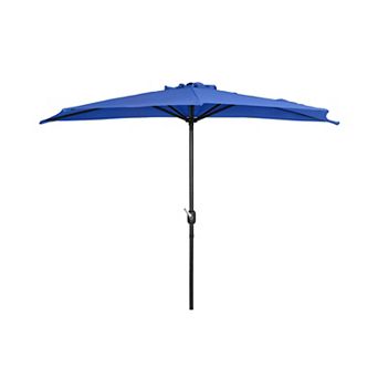 Westintrends 9 Ft. Aluminum Half Market Patio Umbrella