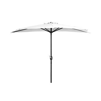 Westintrends 9 Ft. Aluminum Half Market Patio Umbrella