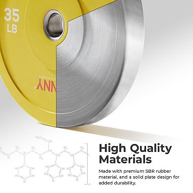 Sunny Health & Fitness Elite 2" Olympic Weight Plates 45 Lb. (single)