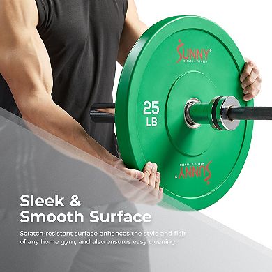 Sunny Health & Fitness Elite 2" Olympic Weight Plates 45 Lb. (single)