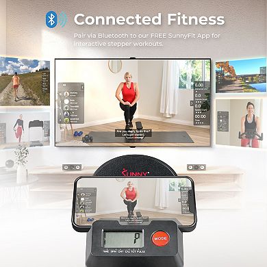 Sunny Health & Fitness Smart Extra Long Range Climber Stepper