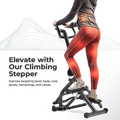 Sunny Health & Fitness Smart Extra Long Range Climber Stepper