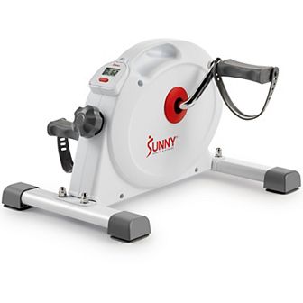 Sunny Health & Fitness Under Desk Smart Mini Pedal Exerciser, Dual Function Exercise
