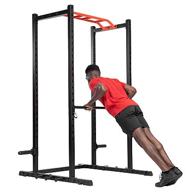 Sunny Health & Fitness Adjustable Pull Up Bar Attachment for Power Racks and Cages