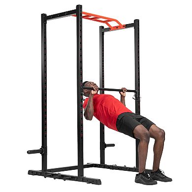 Sunny Health & Fitness Adjustable Pull Up Bar Attachment for Power Racks and Cages