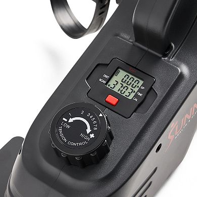 Sunny Health & Fitness Smart Low-profile Magnetic Mini Exercise Bike