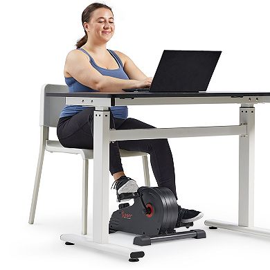 Sunny Health & Fitness Smart Low-profile Magnetic Mini Exercise Bike