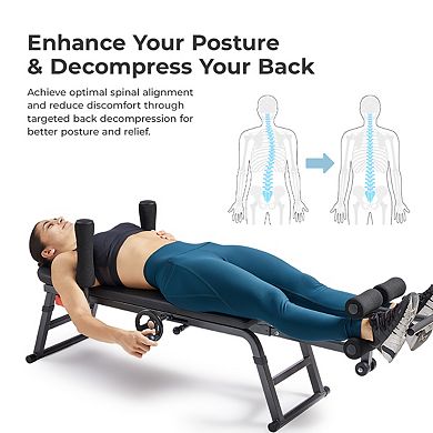 Sunny Health & Fitness Inversion Traction & Stretch Decompression Table
