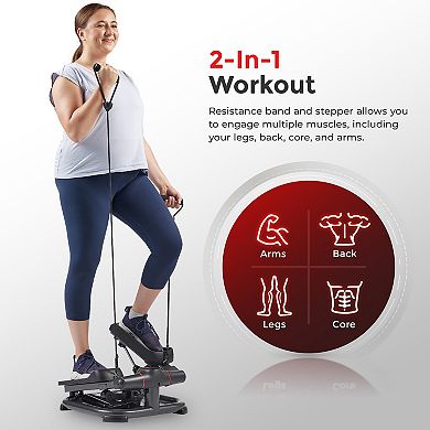 Sunny Health & Fitness Smart Heavy Duty Power Stepper