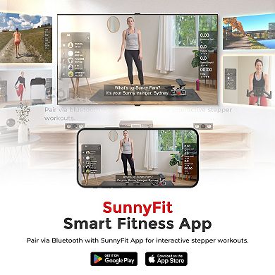 Sunny Health & Fitness Smart Heavy Duty Power Stepper
