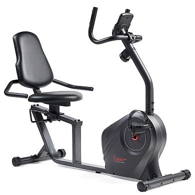 Sunny Health & Fitness Smart Magnetic Resistance Recumbent Bike