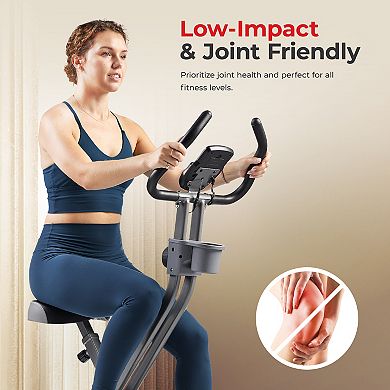 Sunny Health & Fitness Foldable Magnetic Exercise X-Bike
