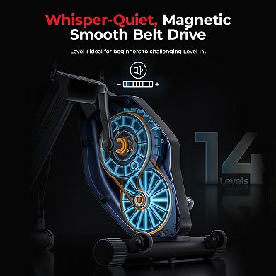 Sunny Health & Fitness Foldable Magnetic Exercise X-Bike